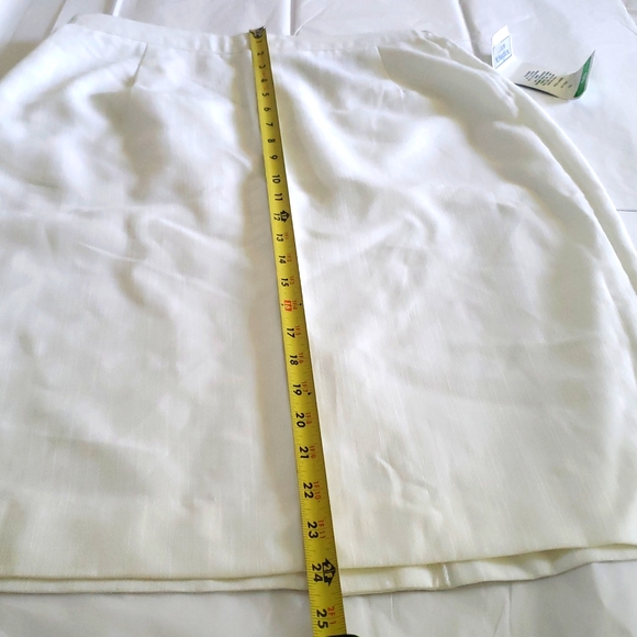 Norton McNaughton USA New Linen Look Straight Pencil SKIRT Back Slit Women's 10 - Picture 8 of 12